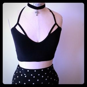 SOLD! Marciano strappy bralette crop top NWOT